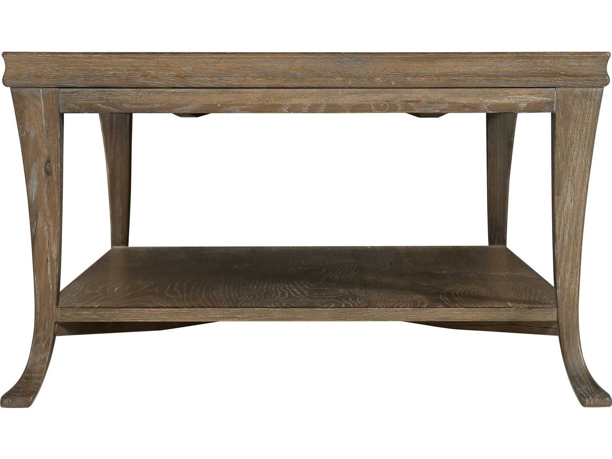 Bernhardt Rustic Patina Peppercorn 56'' Wide Rectangular Coffee Table