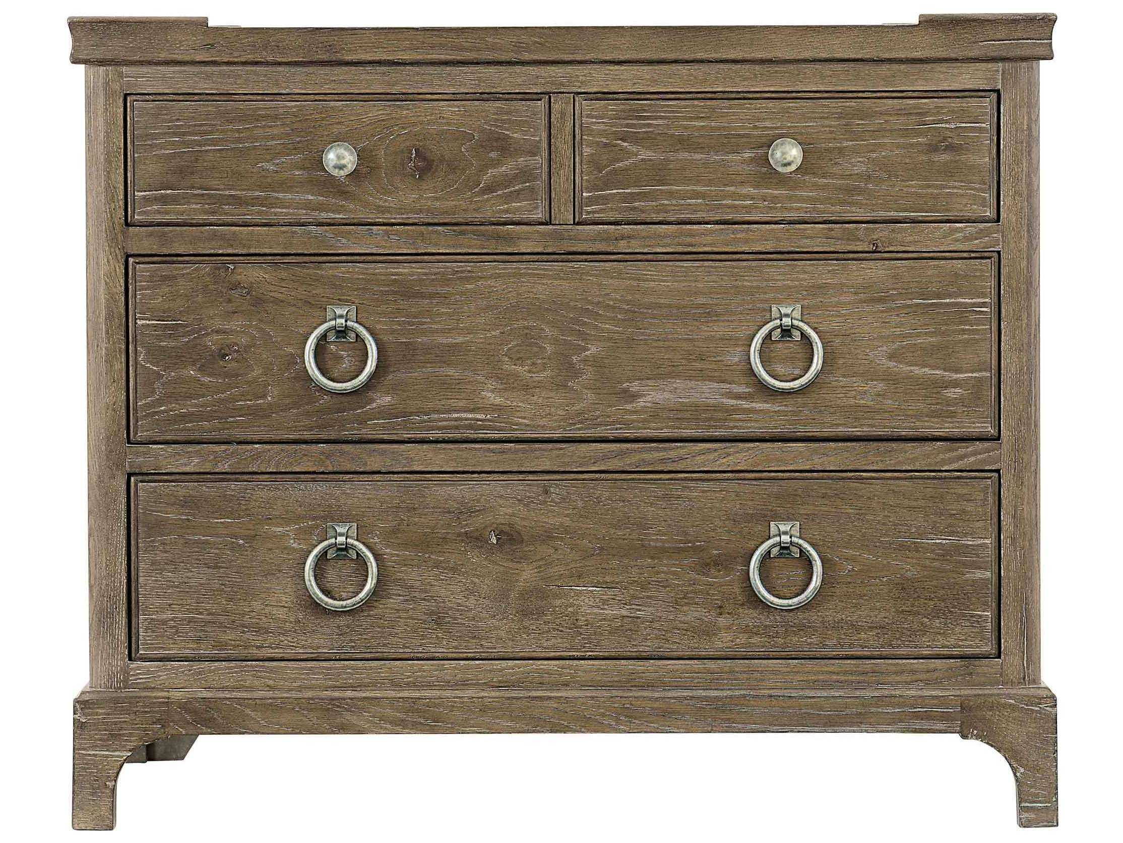 Bernhardt Rustic Patina Peppercorn ThreeDrawer Nightstand BH387230D