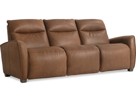 Bernhardt Sorrento Brown Leather Sofa