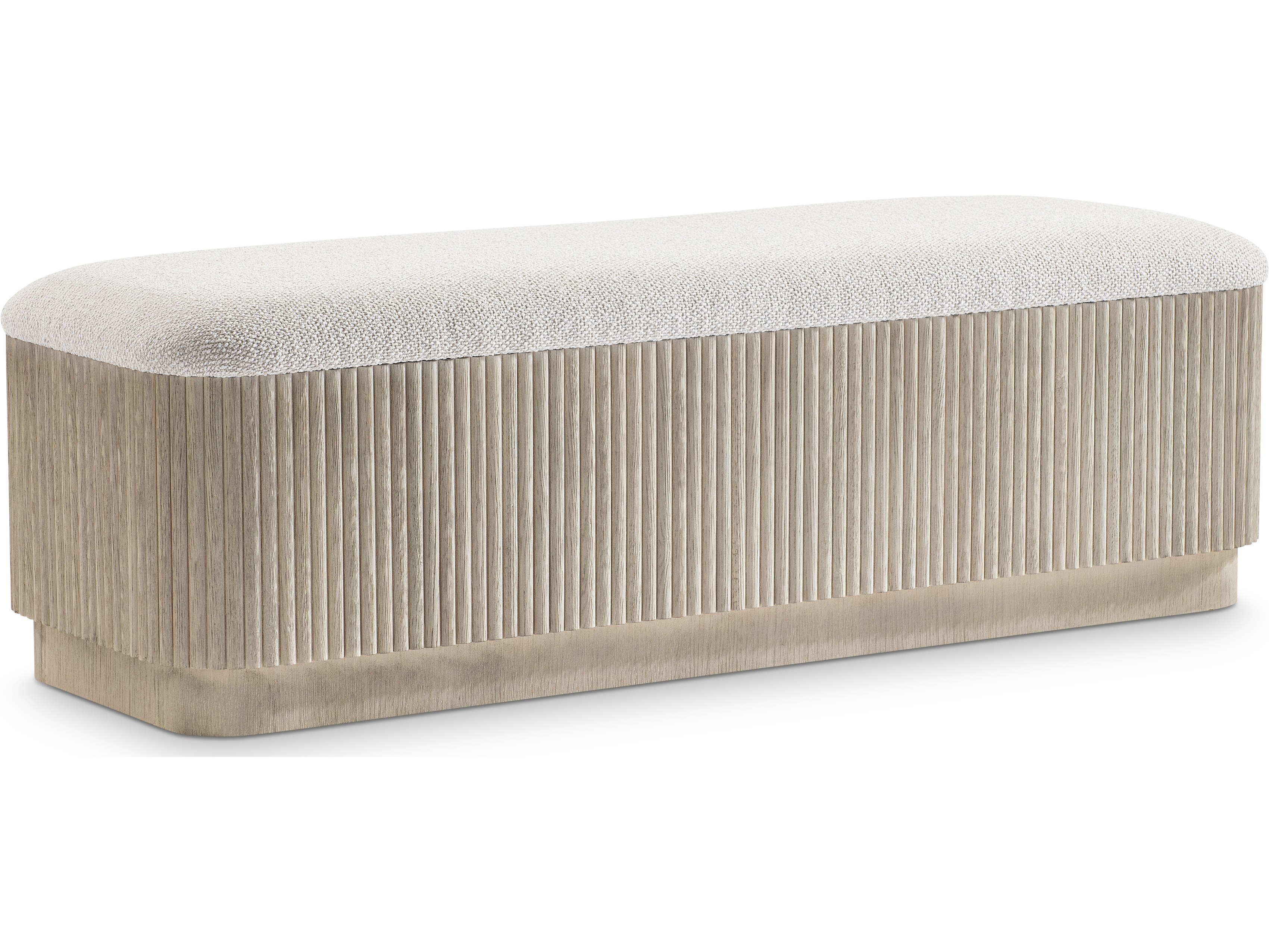 Lucerne Beige Performance Fabric Upholstered Accent Bench