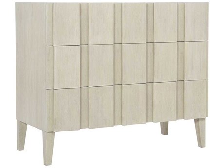 Bernhardt East Hampton 3-Drawers Cerused Linen Beige Ash Wood Accent Chest
