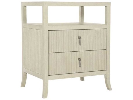 Bernhardt East Hampton 2-Drawers White Ash Wood Nightstand