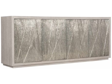Bernhardt 84" Oak Wood Weathered Greige Sideboard