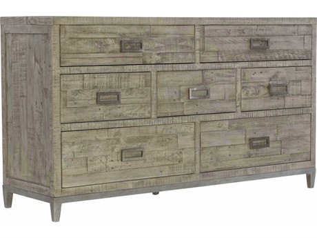 Bernhardt Highland Park Shaw 7-Drawers Gray Pine Wood Double Dresser