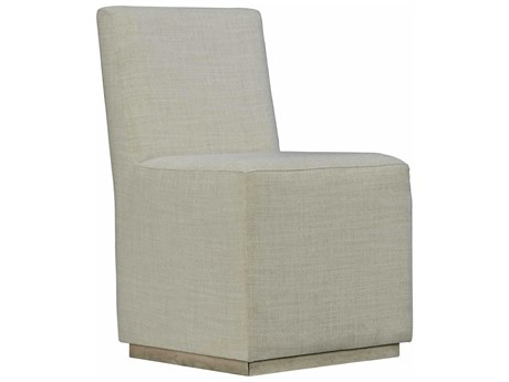 Bernhardt Highland Park Casey Rubberwood Gray Upholstered Side Dining Chair