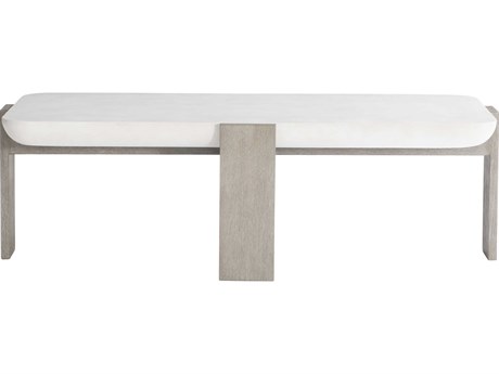 Bernhardt Gooding Rectangular Wood Sand Grey Flint Cocktail Table