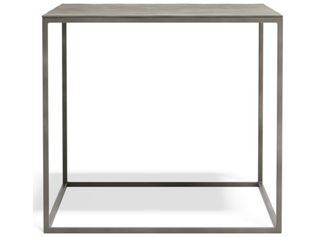Bernhardt Thompson Rectangular Metal Graphite End Table