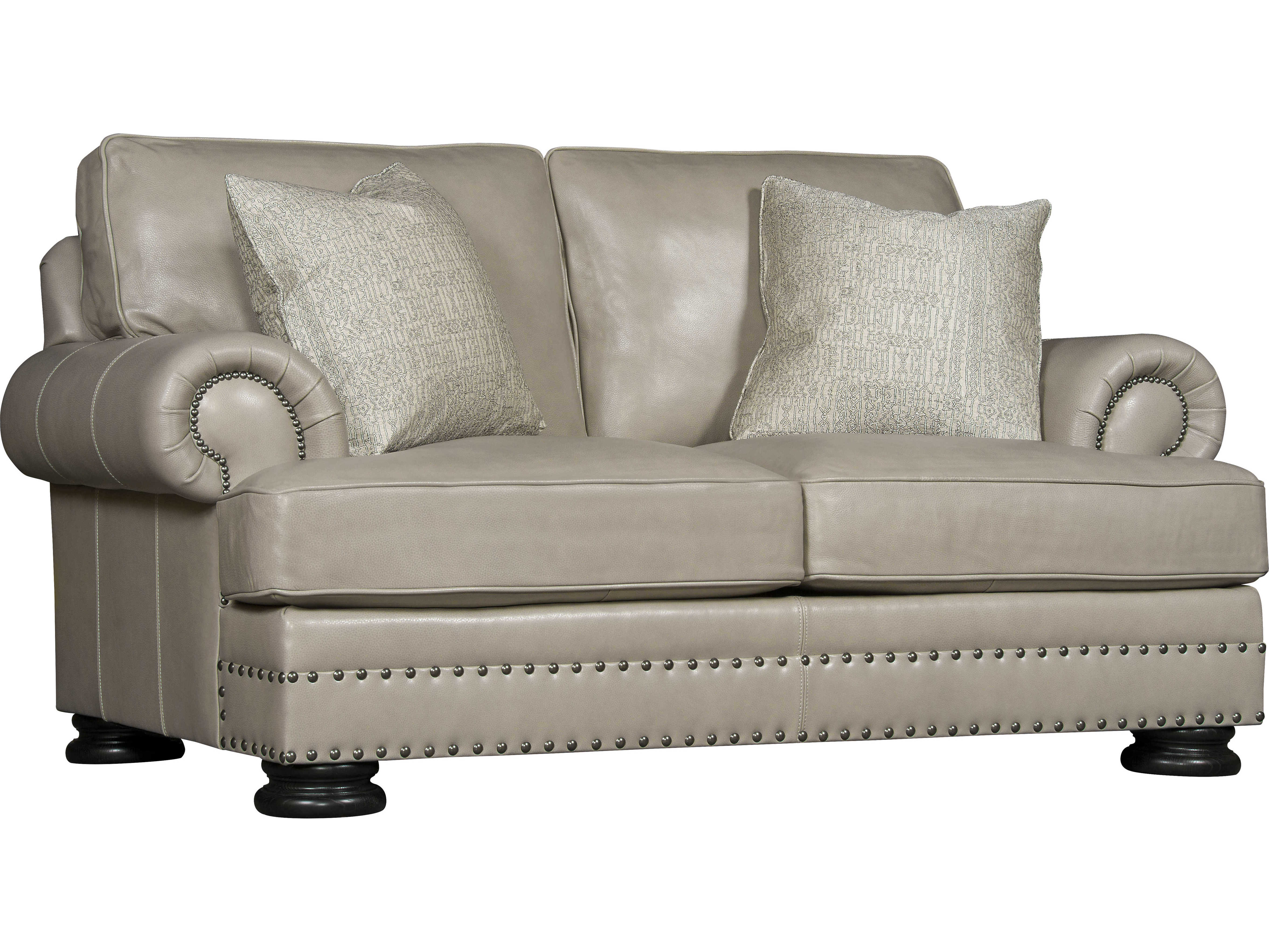 Bernhardt Foster Beige Leather Loveseat BH5375LA