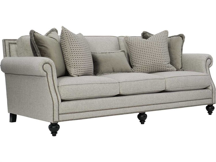 Bernhardt Brae Mocha Gray Upholstered Sofa BHB6717D