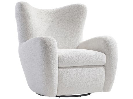 Bernhardt Silvi Swivel White Accent Chair