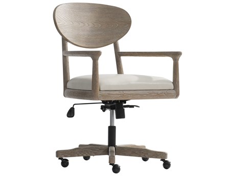 Bernhardt Aventura Brown Upholstered Swivel Computer Office Chair