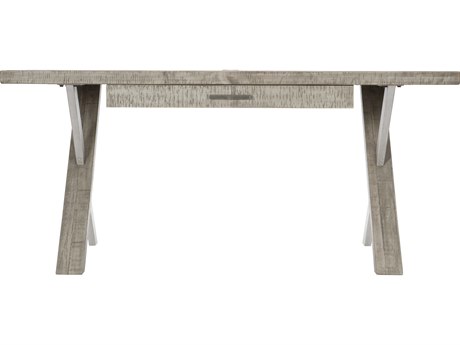 Bernhardt Highland Park Workspace Polk Morel Glazed Silver Gray Pine Wood Writing Desk