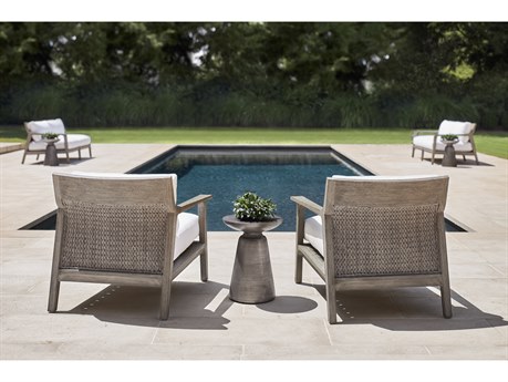 Bernhardt Exteriors Catalan Wood Cushion Lounge Set