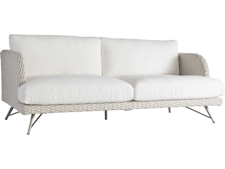 Bernhardt Exteriors Whitecap / Brushed Stainless Steel Cushion Sofa