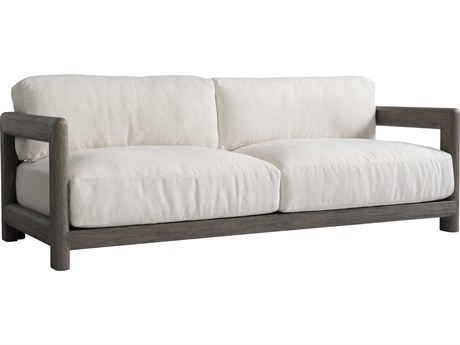 Bernhardt Exteriors Weathered Teak Cushion Sofa
