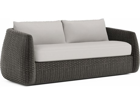 Bernhardt Exteriors Sarene Beige Wicker Cushion Sofa