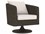 Bernhardt Exteriors Newport Gray Flannel Wicker Cushion Swivel Lounge Chair  BHEOP2003S