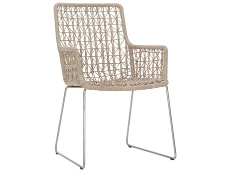 Bernhardt Exteriors Carmel Hazelnut Arm Outdoor Patio Dining Chair
