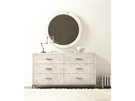 Bernhardt Highlandpark 6-Drawers White Pine Wood Double Dresser