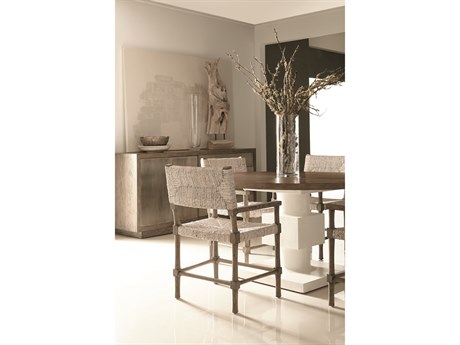 Bernhardt Interiors Casegoods Oak Wood Dining Room Set