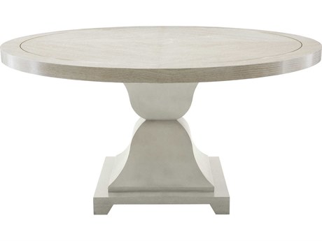 Bernhardt Criteria Round Wood Heather Gray Dining Table