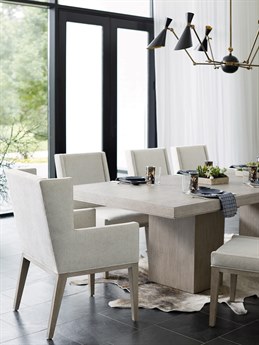 Bernhardt Linea Cerused Greige / Textured Graphite Metal ...