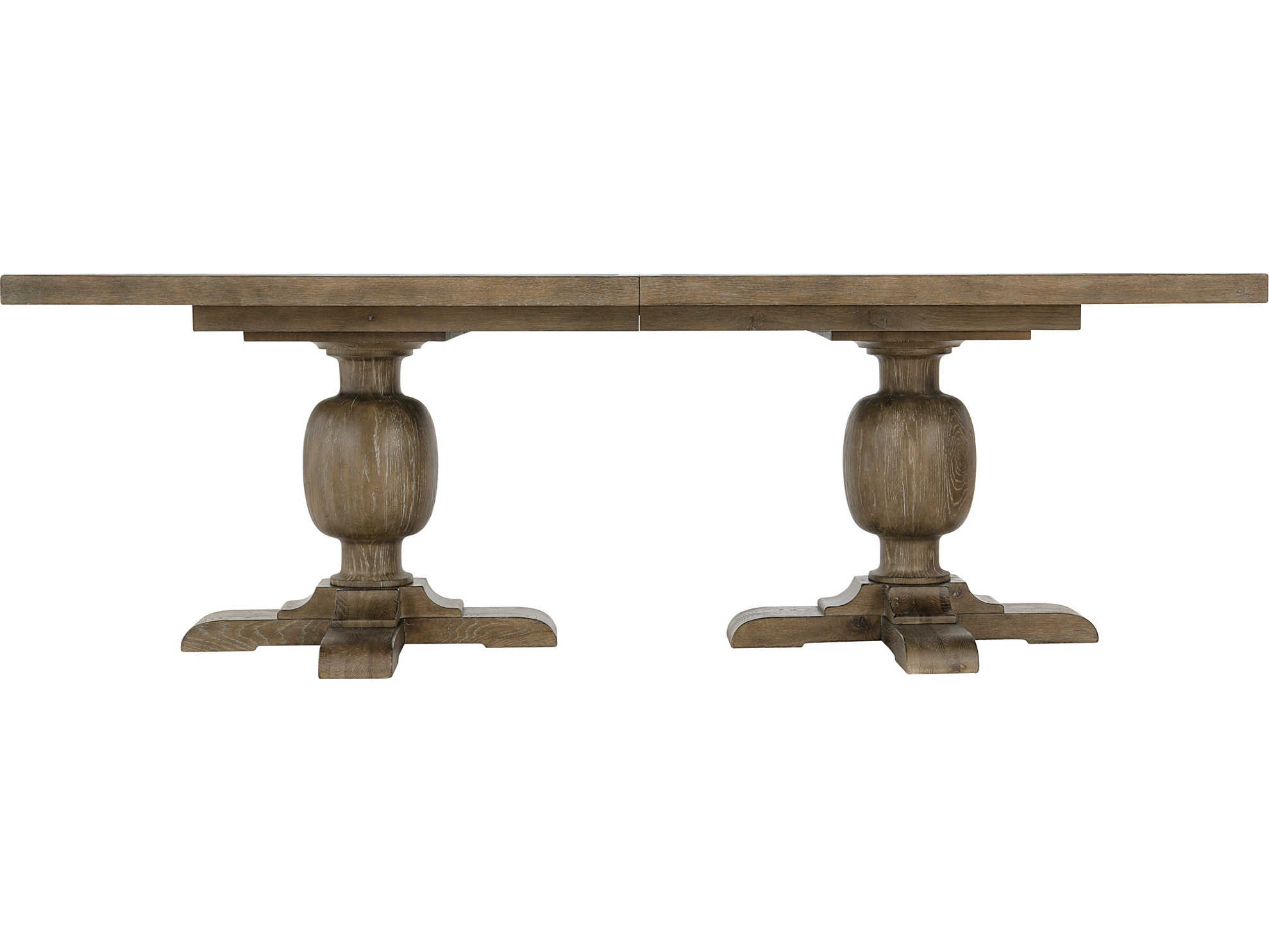 Bernhardt Rustic Patina Peppercorn 88128'' Wide Rectangular Dining