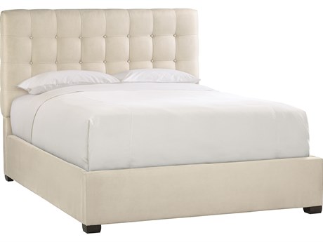 Bernhardt Upholstered Bed Program Espresso Gray Queen Panel