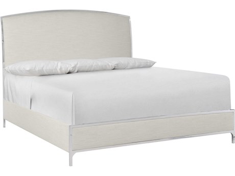 Bernhardt Silhouette White Upholstered King Panel Bed