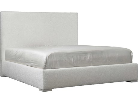 Bernhardt Solaria White Hardwood Upholstered King Panel Bed