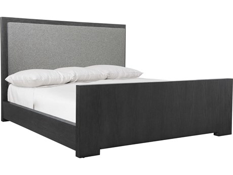 Bernhardt Trianon L'ombre Black Upholstered King Panel Bed