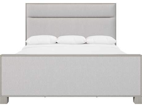 Bernhardt Stratum Mist Gray Upholstered California King Panel Bed