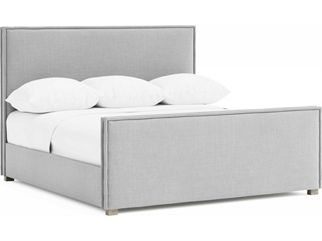 Bernhardt Highland Park Morel Gray Upholstered King Panel Bed