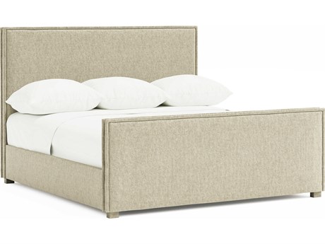 Bernhardt Highland Park Morel Beige Upholstered King Panel Bed