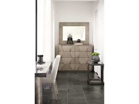 Bernhardt Linea Brown Oak Wood Double Dresser