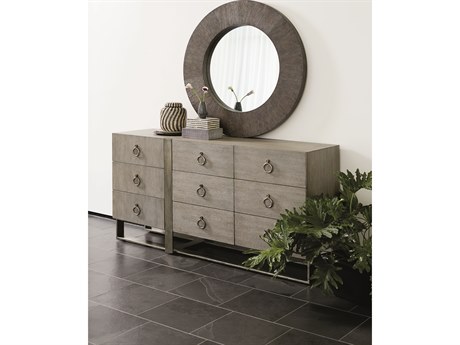 Bernhardt Linea Beige Oak Wood Dresser