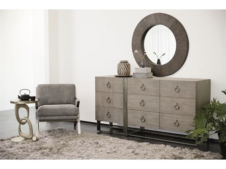 Bernhardt Linea Beige Oak Wood Dresser