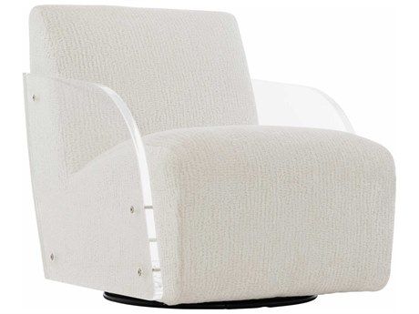 Bernhardt Interiors Perla Swivel Fabric Accent Chair