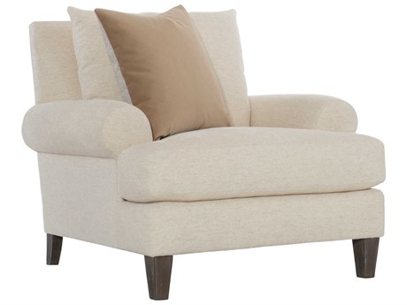 Bernhardt Plush Isabella White Fabric Accent Chair