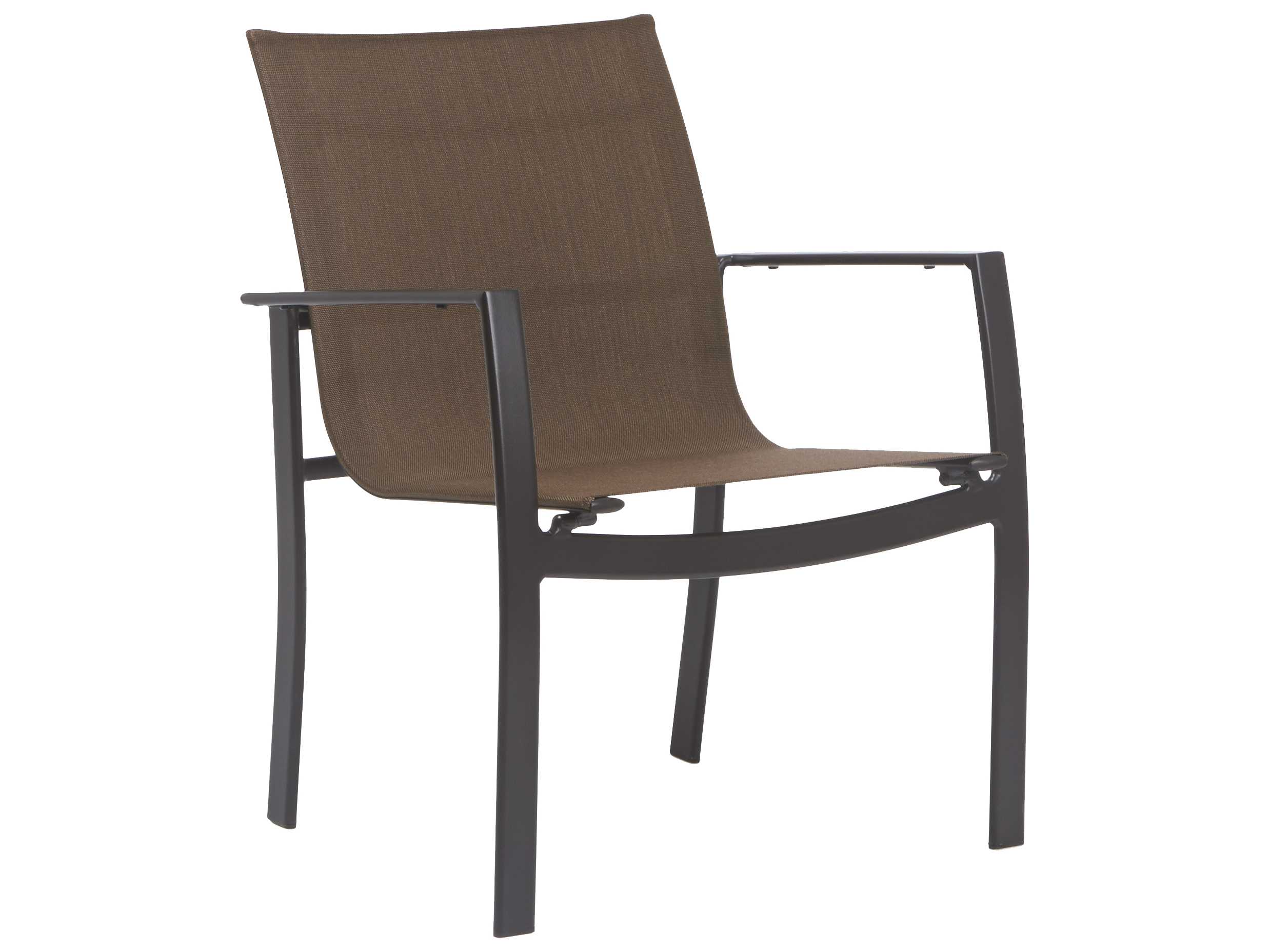 Brown Jordan Skye Aluminum Sling Stacking Arm Chair Euro Style 4550