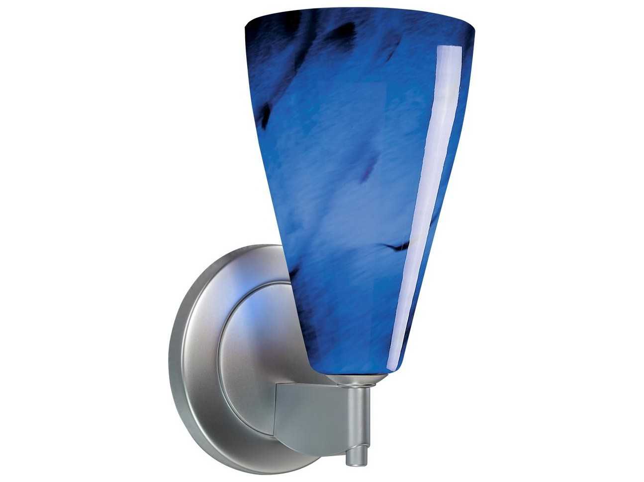 Bruck Lighting Zara Blue Glass Wall Sconce BK100302