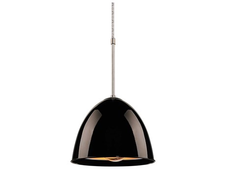 Bruck Lighting Classic 1-Light Black Bell Mini Pendant
