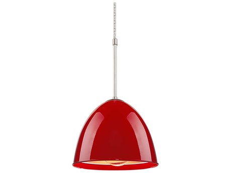 Bruck Lighting Classic 1-Light Red Bell Mini Pendant