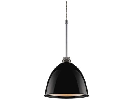 Bruck Lighting Classic 1-Light Black LED Bell Mini Pendant