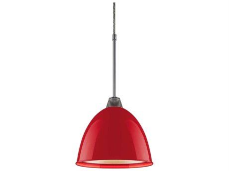 Bruck Lighting Classic 1-Light Red LED Bell Mini Pendant