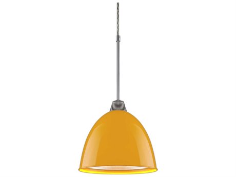 Bruck Lighting Classic 1-Light Yellow LED Bell Mini Pendant