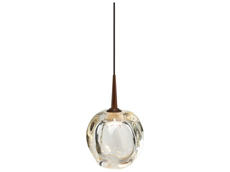 Bruck Lighting Aurora 1-Light Clear Glass LED Mini Pendant