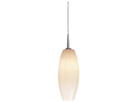 Bruck Lighting Ciro 1-Light White Glass Mini Pendant