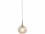 Bruck Lighting Bobo 4'' Wide Mini Pendant with Red Bubble Glass Shade  BK320917