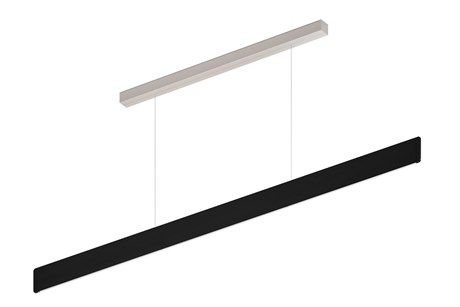 Bruck Lighting After-8 1-Light Black Linear Island Pendant